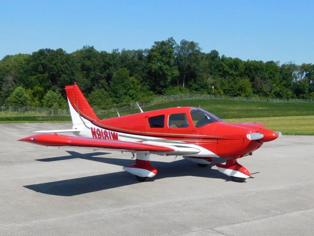 Exterior view of a 1966 Piper Cherokee 235 - N9181W Aircraft.