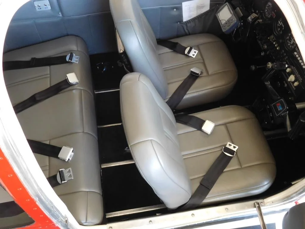Cabin interior of a 1966 Piper Cherokee 235 - N9181W Aircraft.