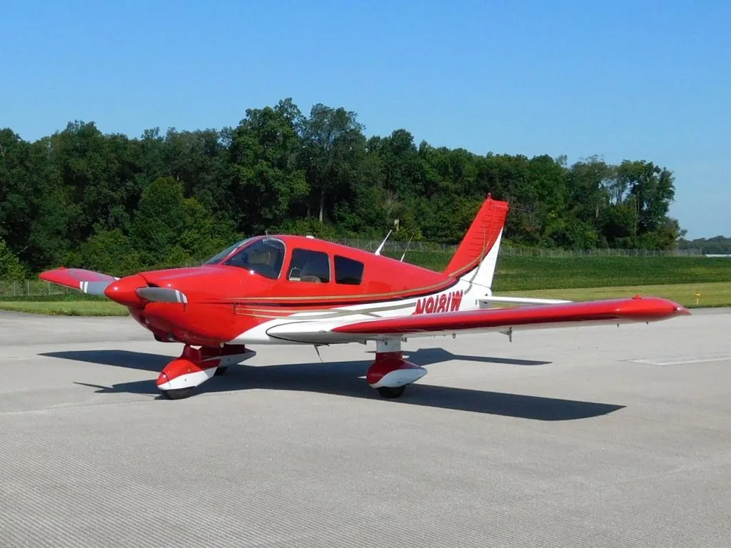 Exterior view of a 1966 Piper Cherokee 235 - N9181W Aircraft.