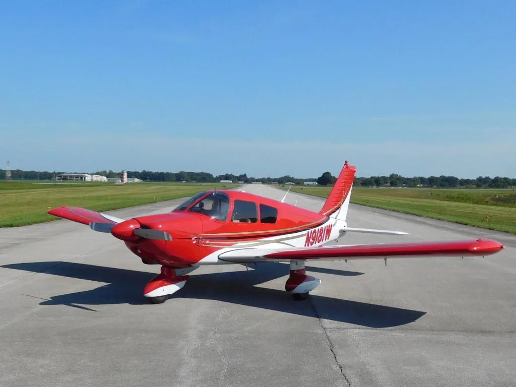 Exterior view of a 1966 Piper Cherokee 235 - N9181W Aircraft.