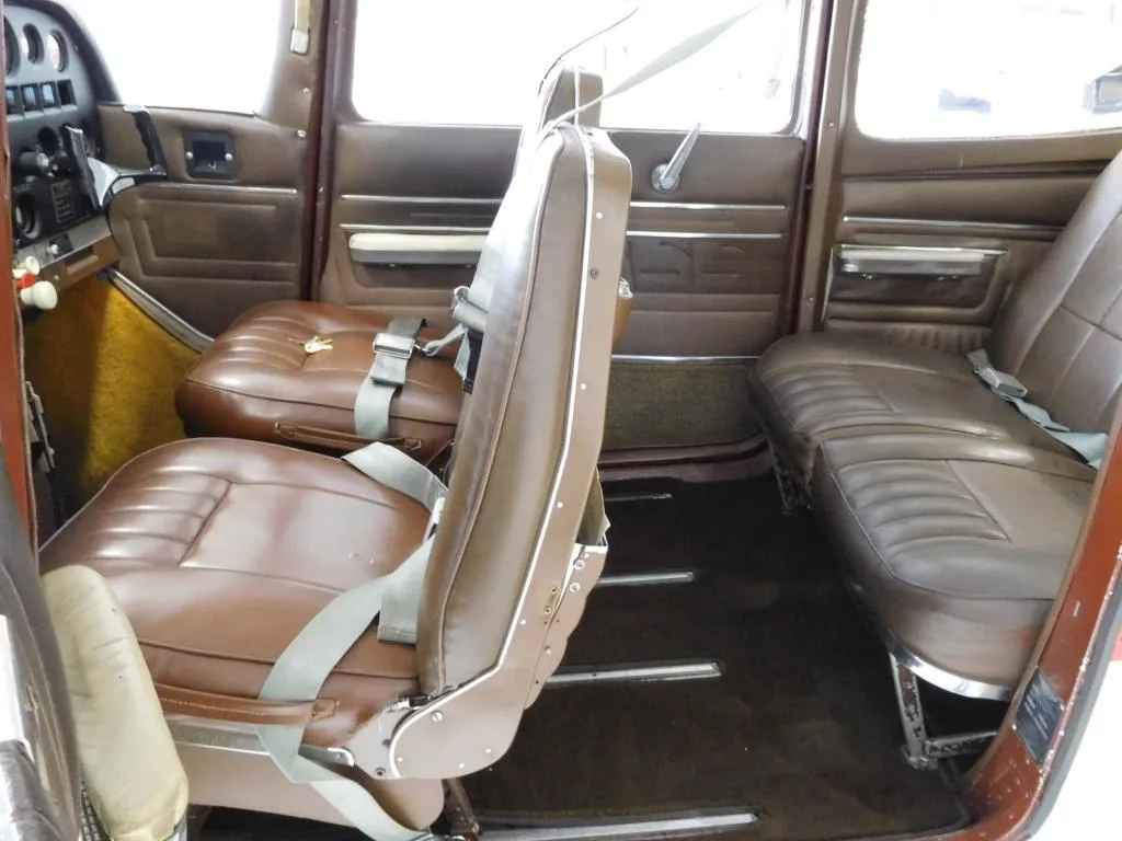 Cabin interior of a 1967 Cessna 172 n3285l.