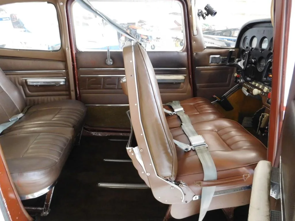 Cabin interior of a 1967 Cessna 172 n3285l.