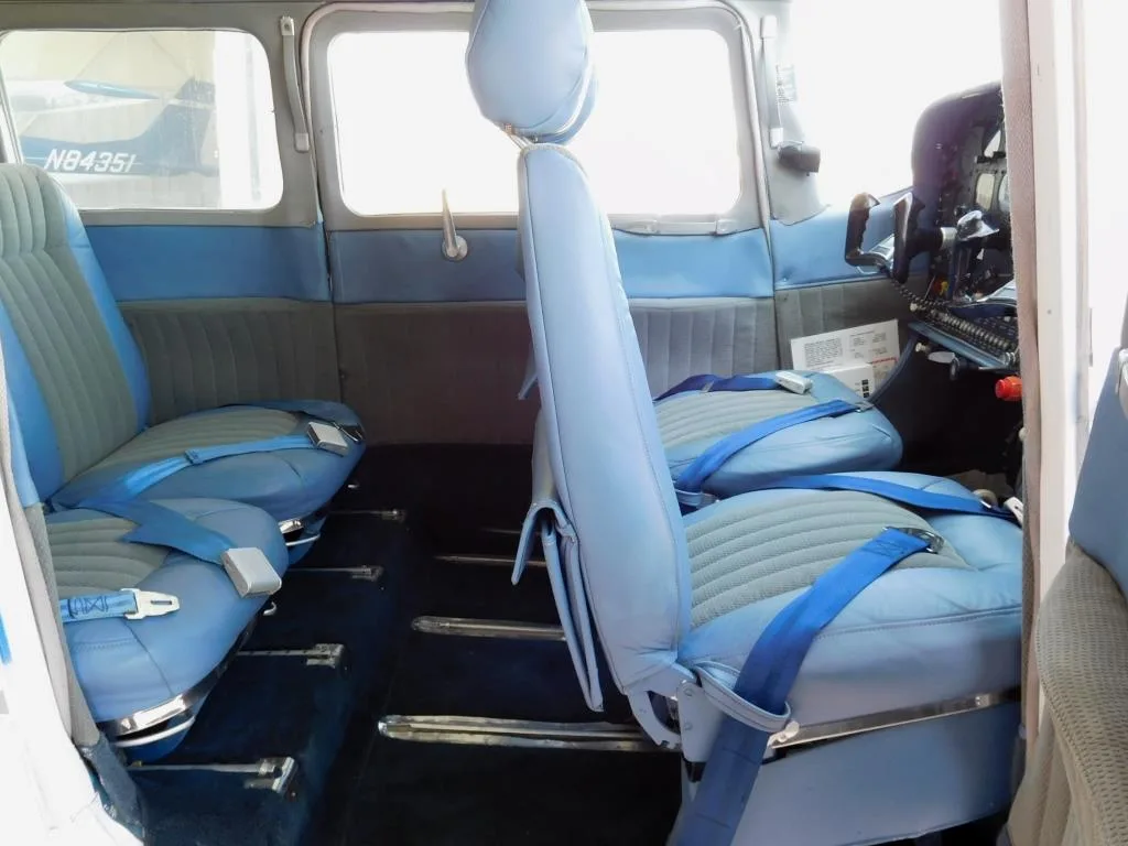 Cabin interior of a 1967 Cessna 210 - N5909F Aircraft.