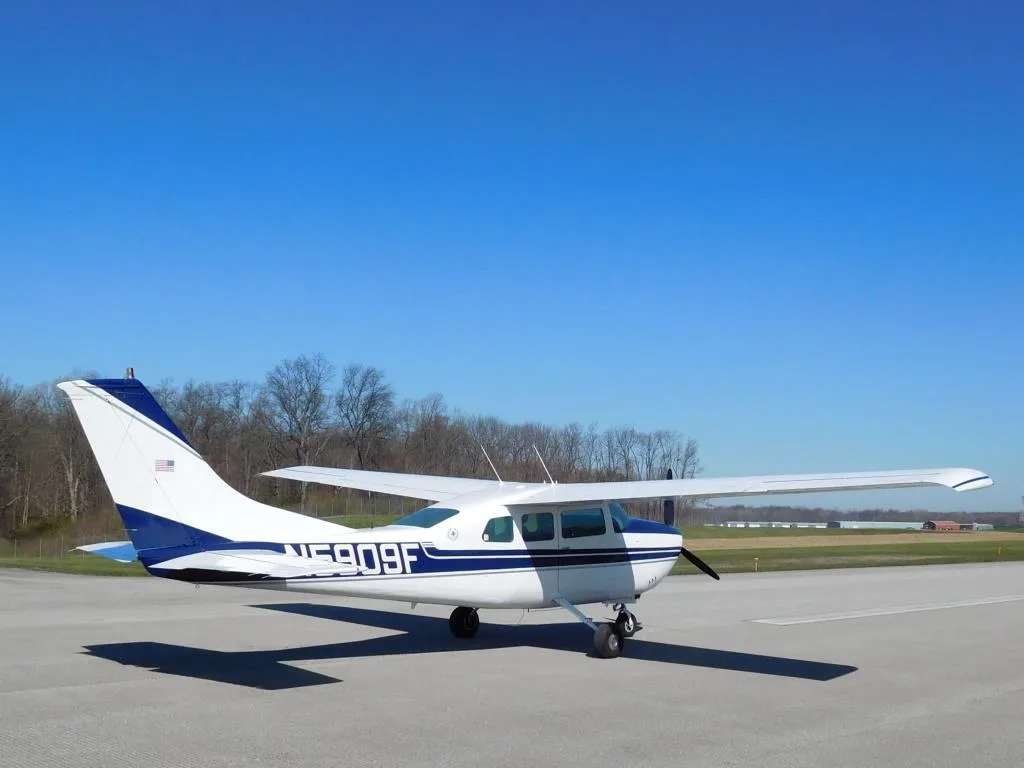 Exterior view of a 1967 Cessna 210 - N5909F Aircraft.
