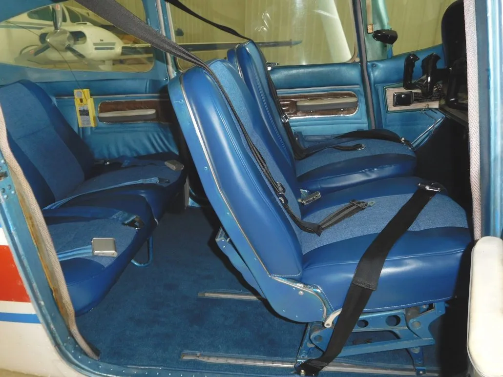 Cabin interior of a 1967 Cessna Skylane 182K - N2477Q Aircraft.