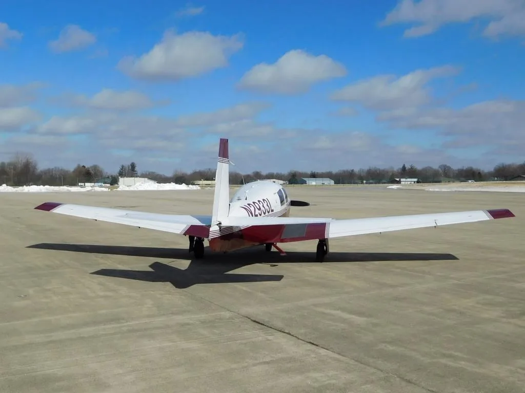 Exterior view of a 1967 Mooney M20C - N2933L Aircraft.