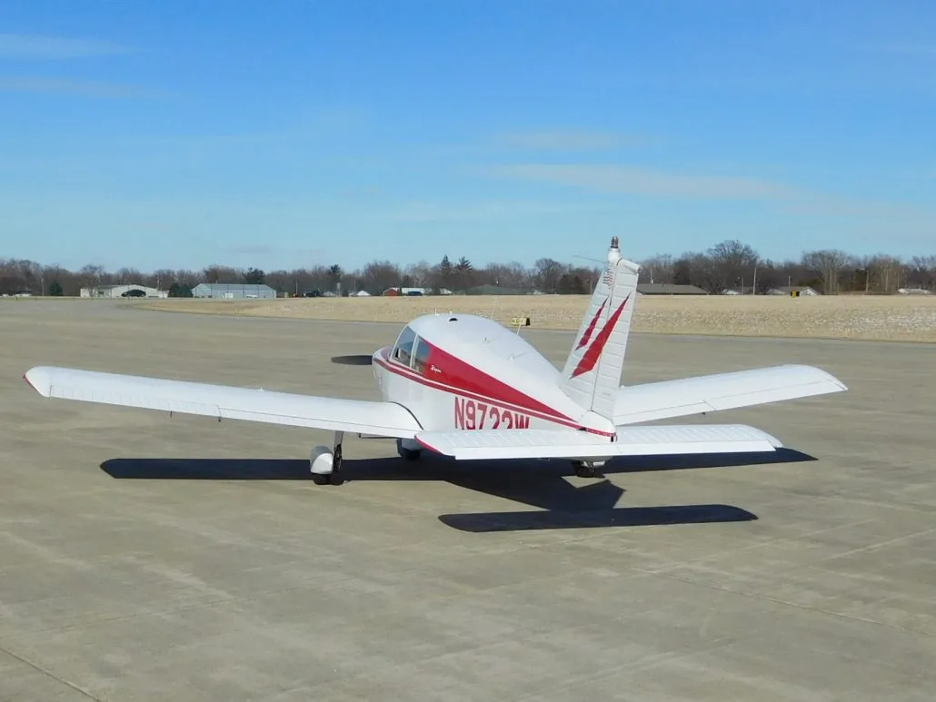 Exterior view of a 1967 Piper Cherokee 140 160HP - N9722W Aircraft.