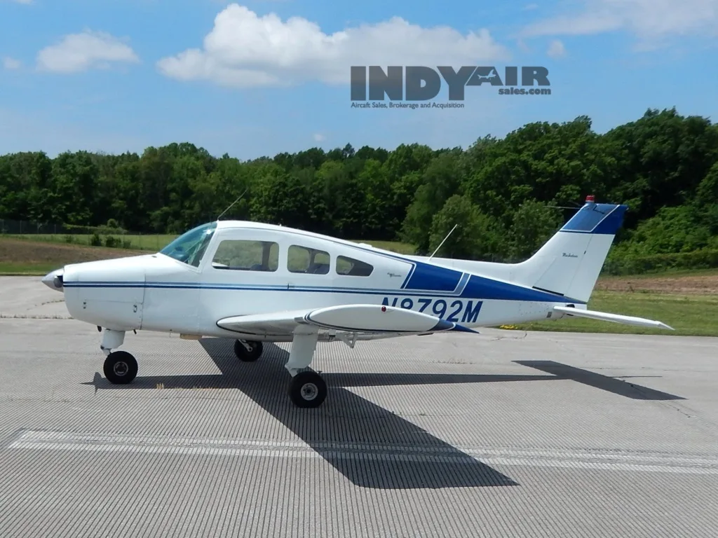 Exterior view of a 1968 Beech A23- N8792M Aircraft.