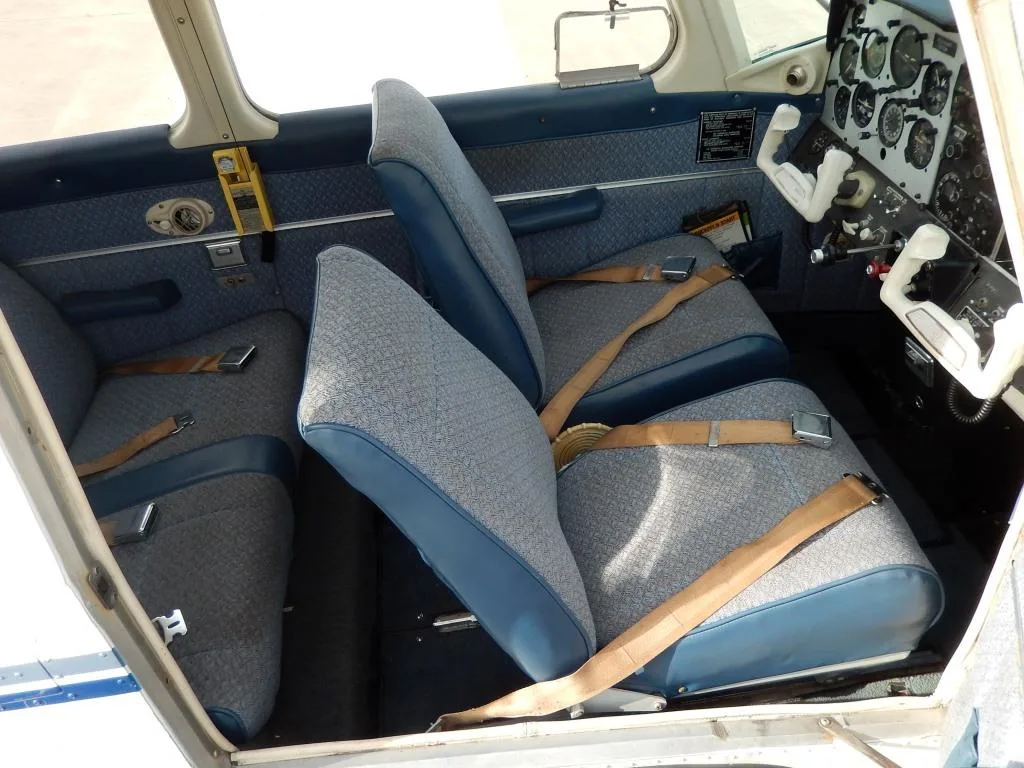 Cabin interior of a 1968 Beech A23- N8792M Aircraft.