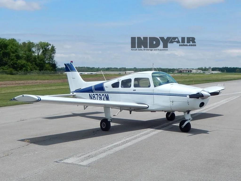 Exterior view of a 1968 Beech A23- N8792M Aircraft.