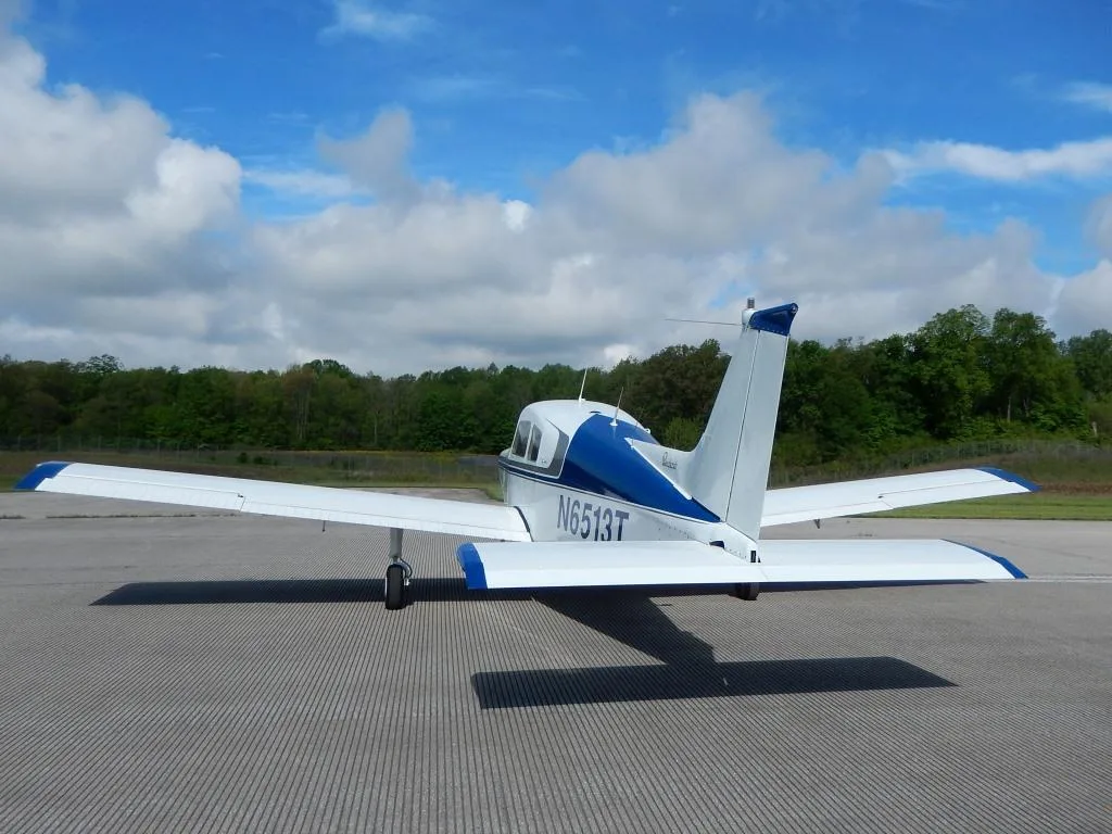 Exterior view of a 1968 Beech Sport III- N6513T Aircraft.