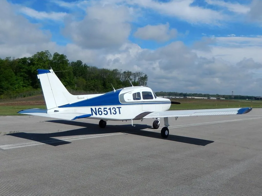Exterior view of a 1968 Beech Sport III- N6513T Aircraft.
