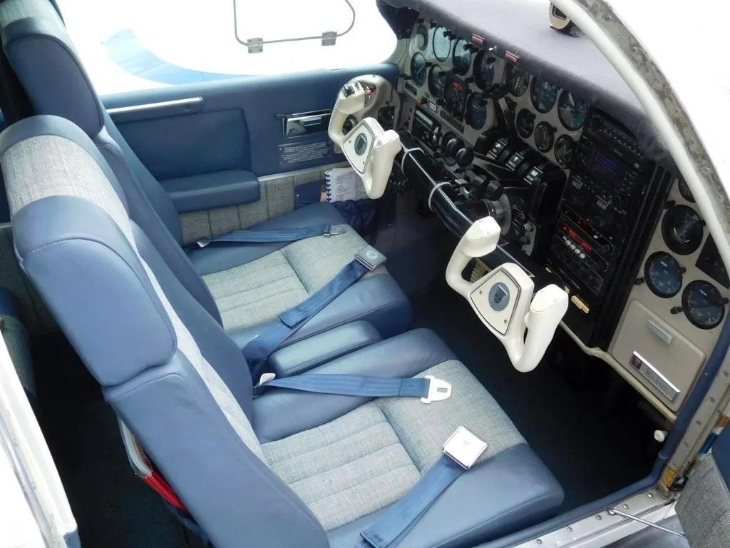 Cabin interior of a 1968 Beechcraft D55 Baron - N323JL Aircraft.