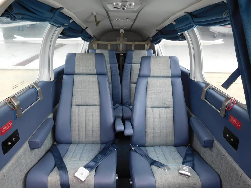 Cabin interior of a 1968 Beechcraft D55 Baron - N323JL Aircraft.