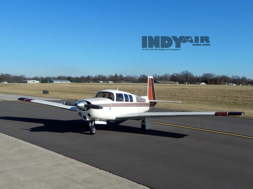 Exterior view of a 1968 Mooney M20G- N6886N Aircraft.