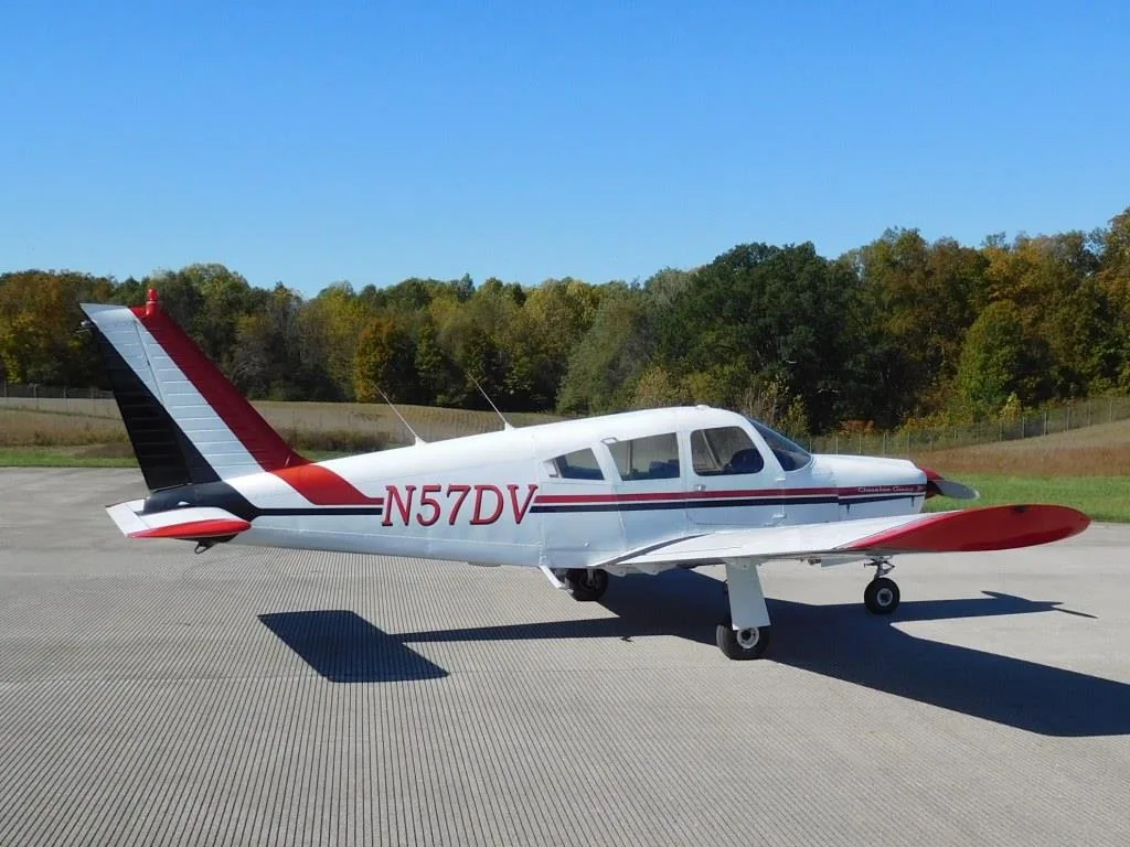 Exterior view of a 1968 Piper Arrow - N57DV Aircraft.