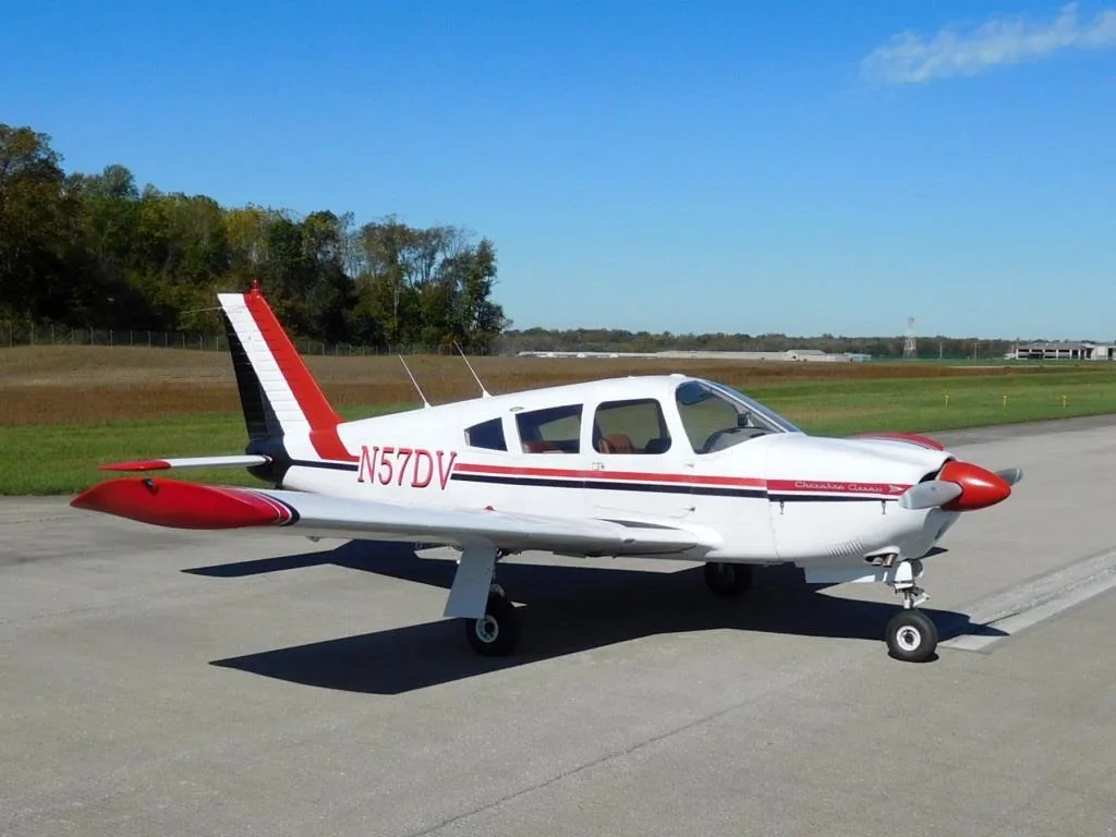 Exterior view of a 1968 Piper Arrow - N57DV Aircraft.