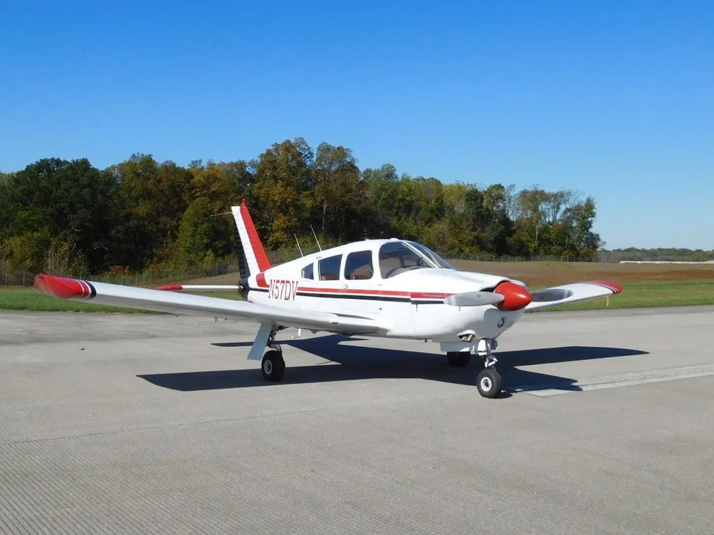Exterior view of a 1968 Piper Arrow - N57DV Aircraft.