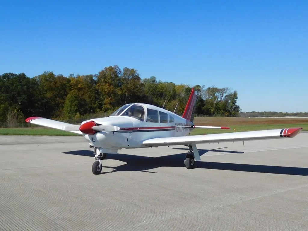 Exterior view of a 1968 Piper Arrow - N57DV Aircraft.