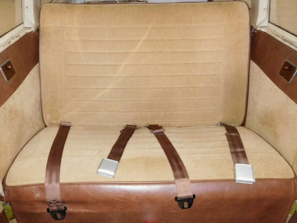 Cabin interior of a 1968 Piper Cherokee 180D - N5274L Aircraft.