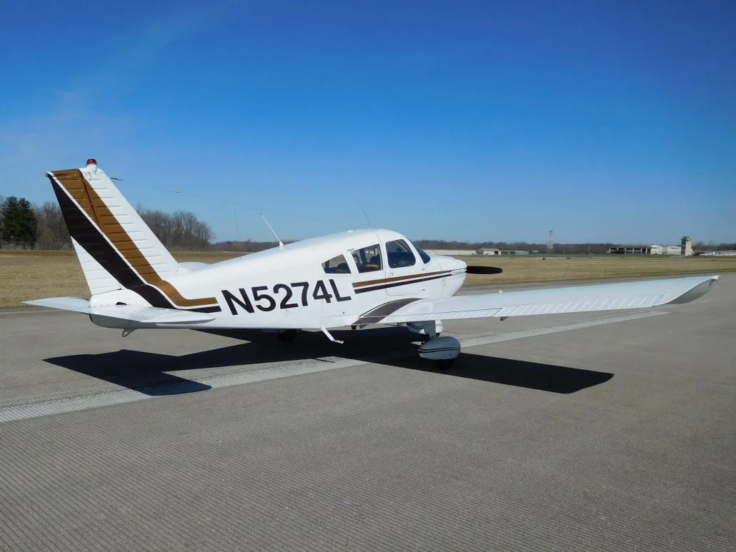 Exterior view of a 1968 Piper Cherokee 180D - N5274L Aircraft.