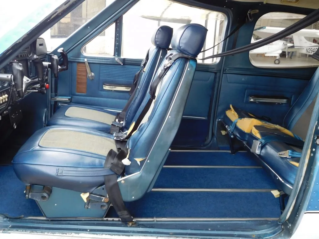 Cabin interior of a 1969 Cessna 177A - N30597 Aircraft.