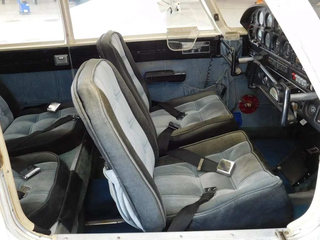 Cabin interior of a 1969 Piper Cherokee 140 - N8175N Aircraft.