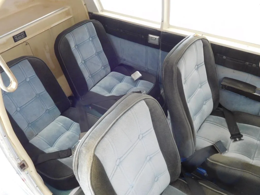Cabin interior of a 1969 Piper Cherokee 140 - N8175N Aircraft.