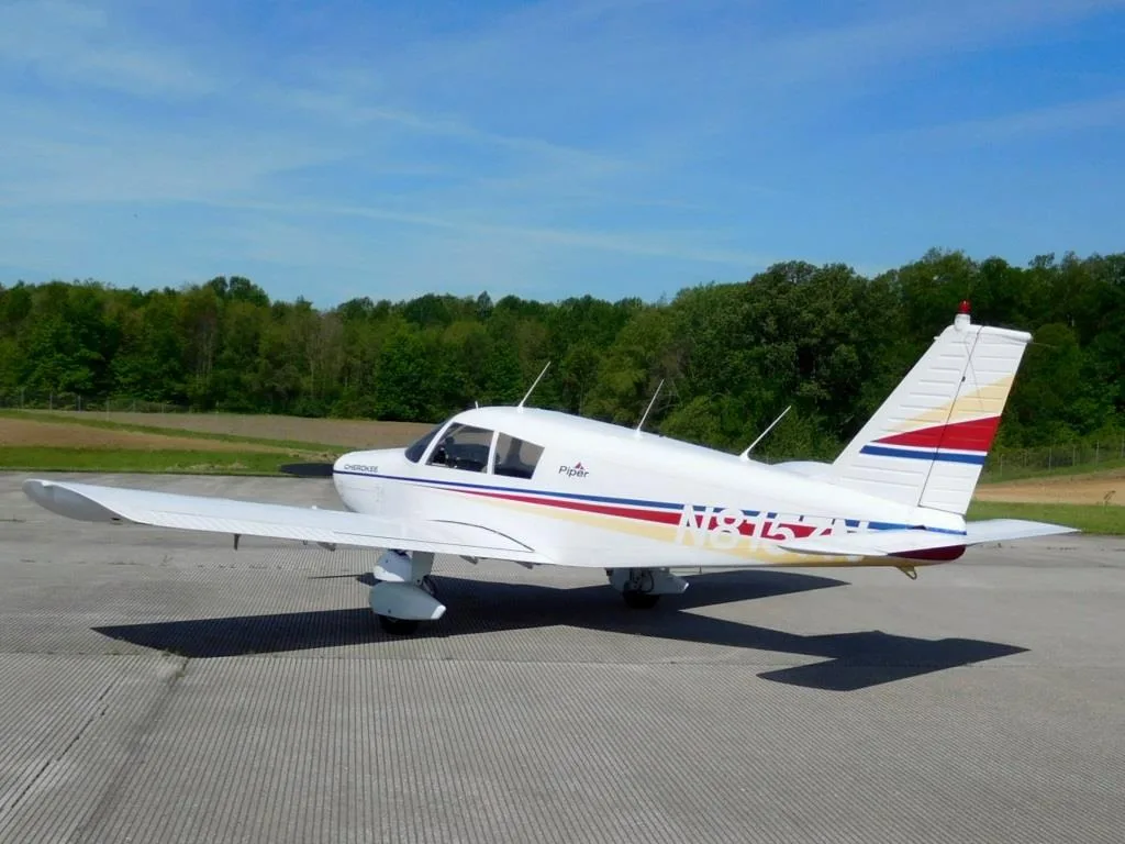 Exterior view of a 1969 Piper Cherokee 140 - N8175N Aircraft.