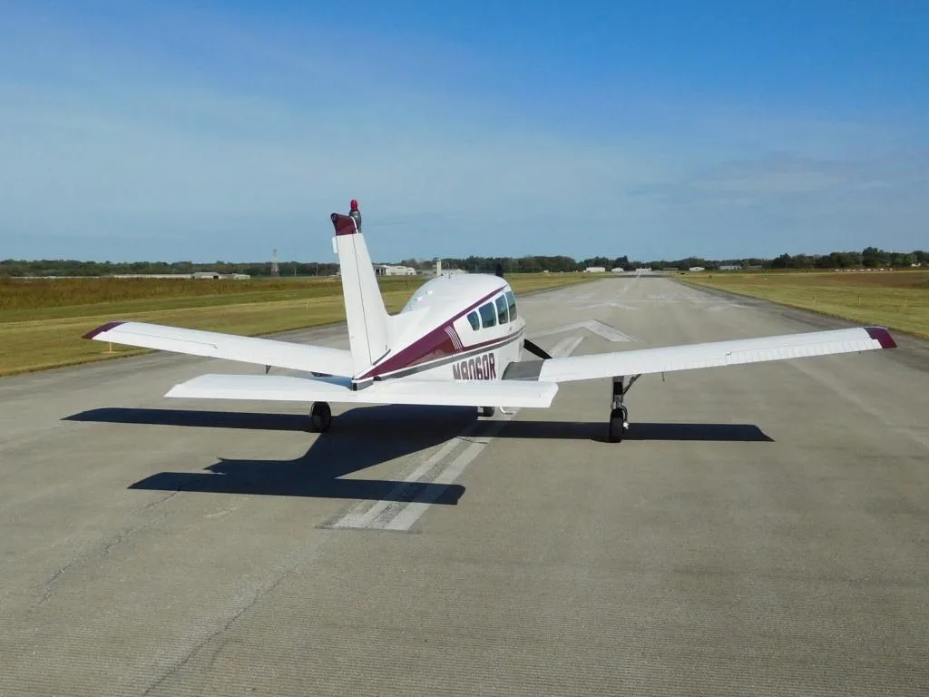 Exterior view of a 1970 Beech Sierra - N8060R Aircraft.