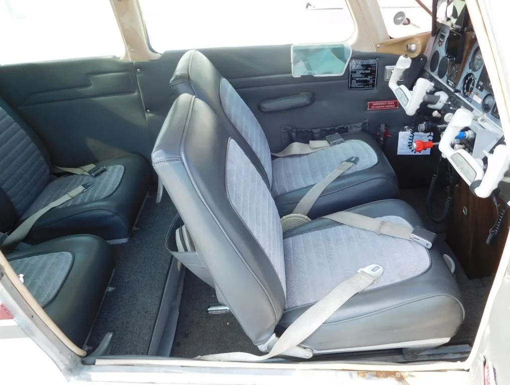 Cabin interior of a 1970 Beech Sierra - N8060R Aircraft.