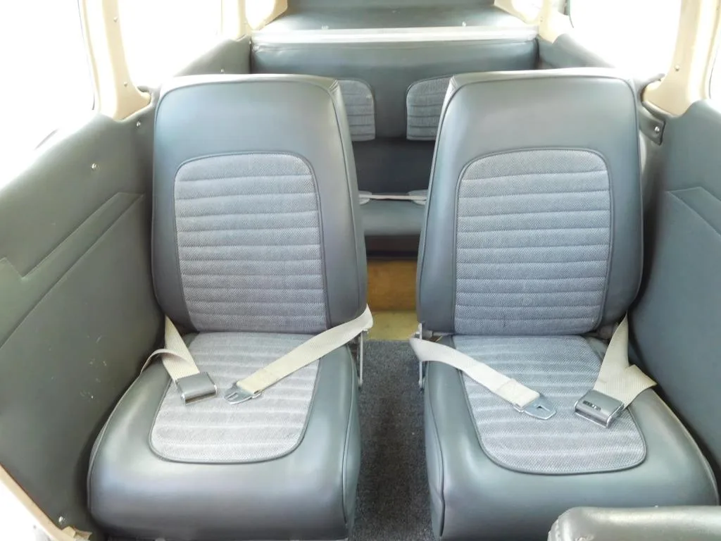 Cabin interior of a 1970 Beech Sierra - N8060R Aircraft.