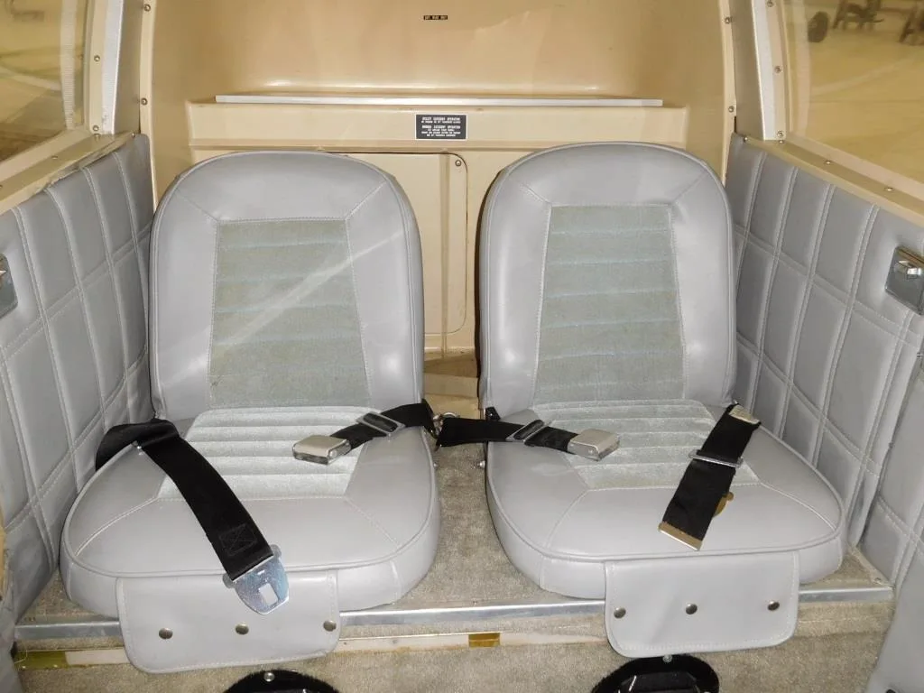 Cabin interior of a 1970 Piper Cherokee - N6003U Aircraft.