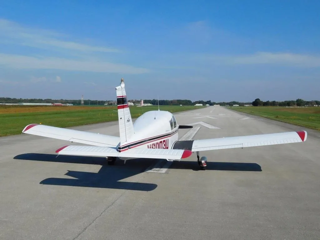 Exterior view of a 1970 Piper Cherokee - N6003U Aircraft.