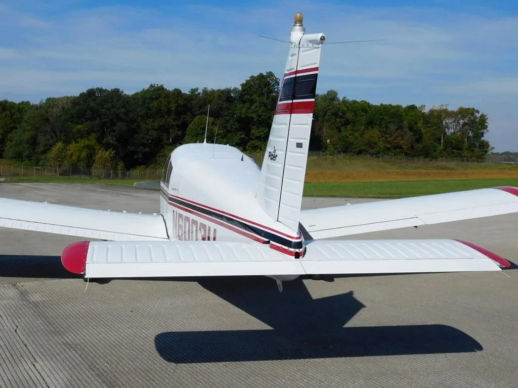 Exterior view of a 1970 Piper Cherokee - N6003U Aircraft.