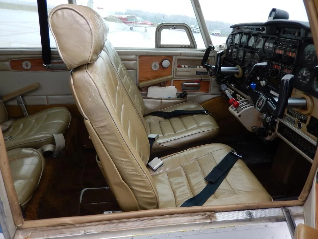 Cabin interior of a 1971 Piper PA39 Twin Comanche- N8944Y Aircraft.