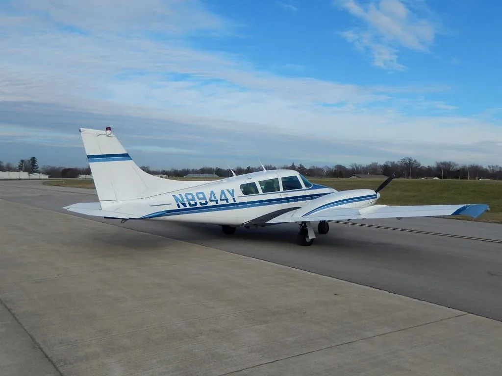 Exterior view of a 1971 Piper PA39 Twin Comanche- N8944Y Aircraft.