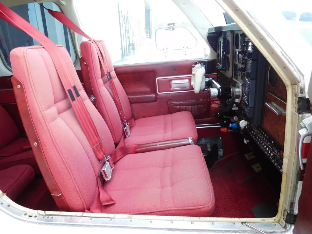 Cabin interior of a 1972 Beech G33 Bonanza - N1626W Aircraft.