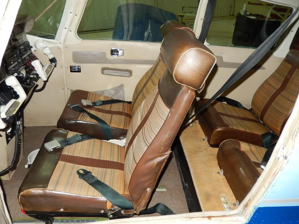 Cabin interior of a 1972 Beech Sundowner- N24652 Aircraft.