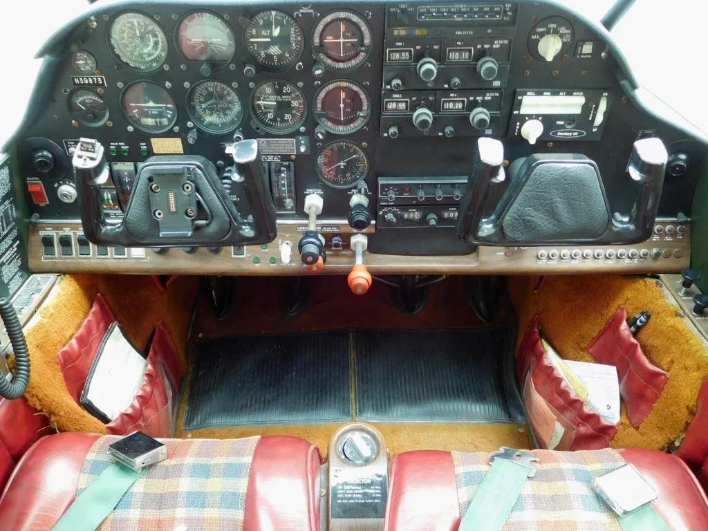 Cockpit and instrument panel of a 1973 Bellanca 17-31ATC - N39873 Aircraft.