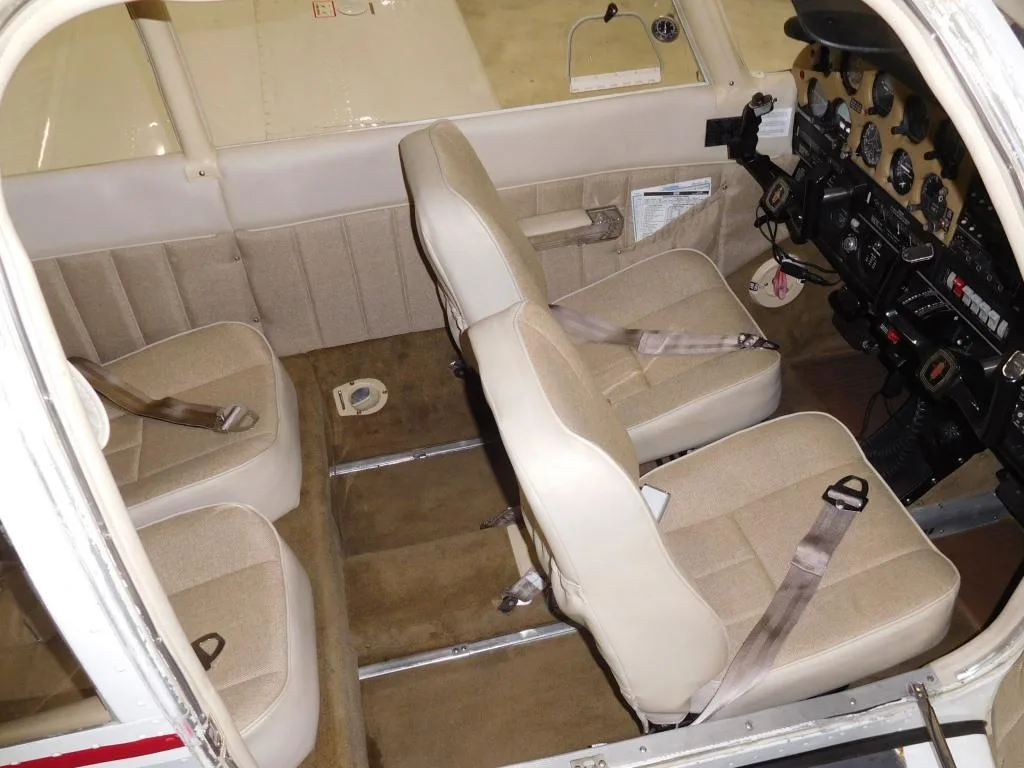 Cabin interior of a 1973 Piper Ccherokee 180 Challenger - N8515N Aircraft.
