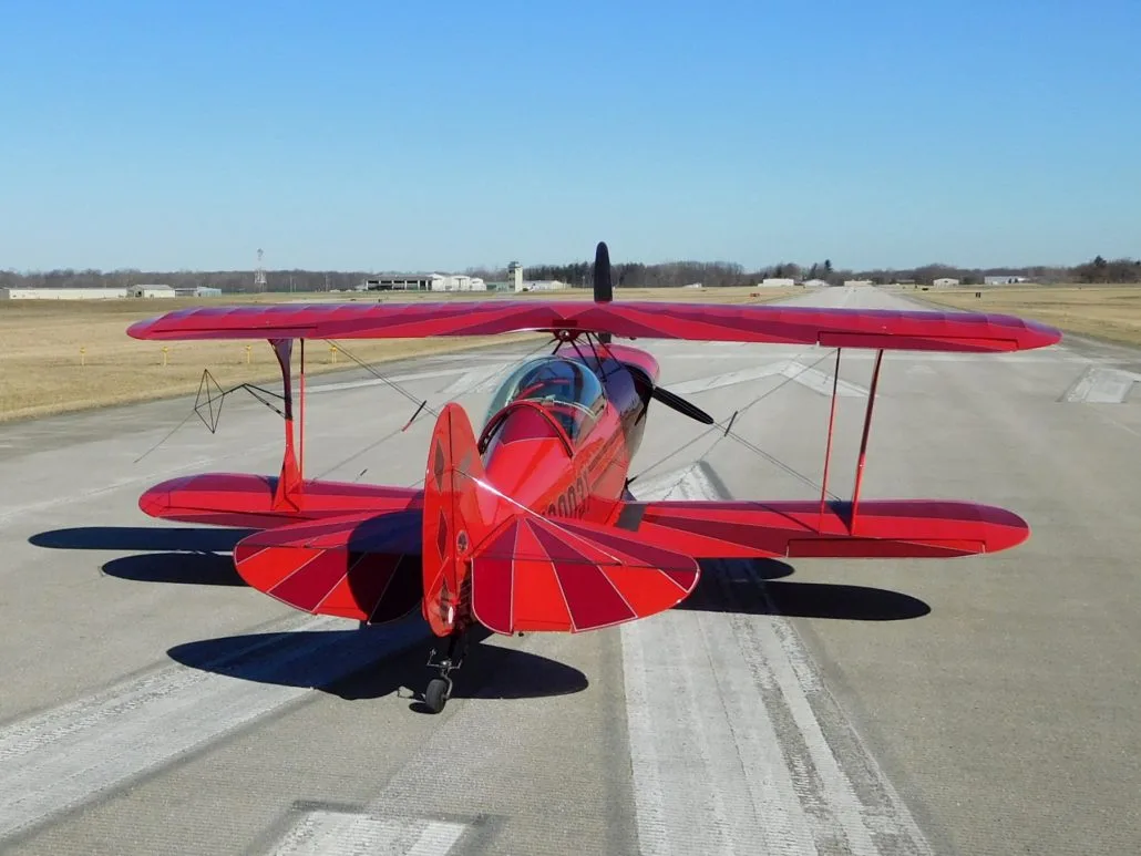 Exterior view of a 1973 Pitts S-2A - N80031 Aircraft.