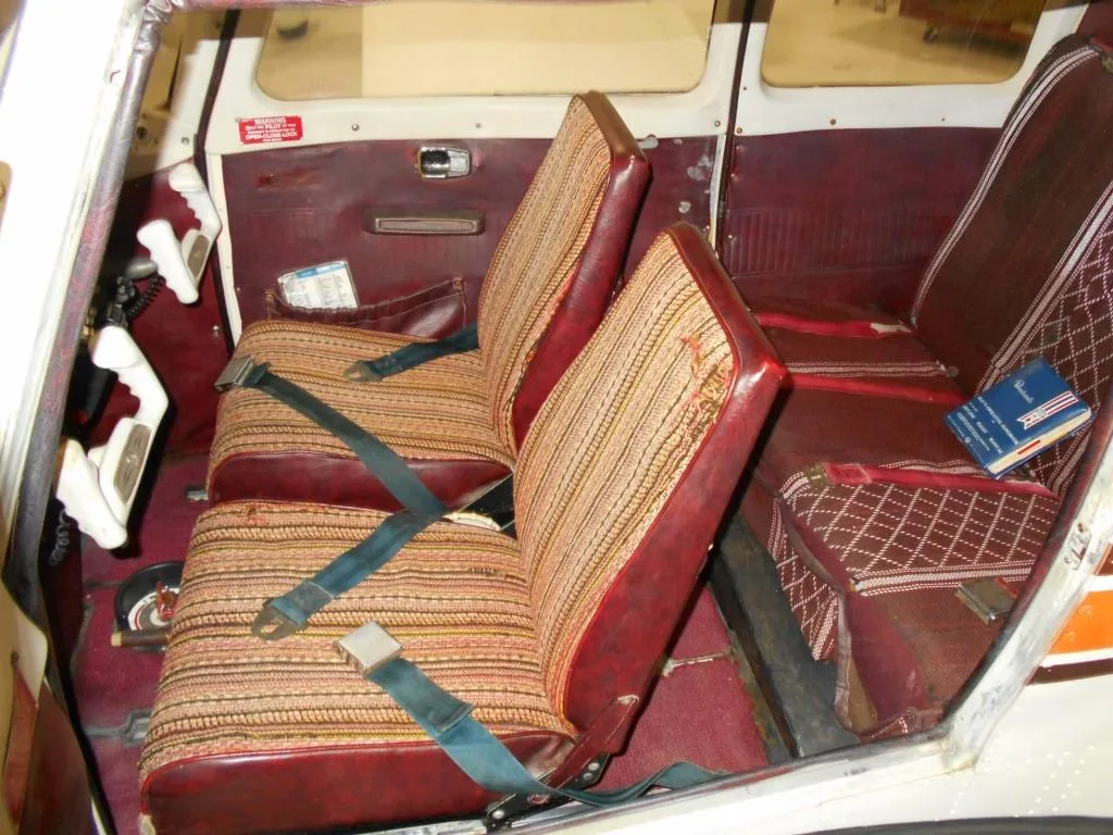 Cabin interior of a 1974 Beech Sport - N1963W Aircraft.