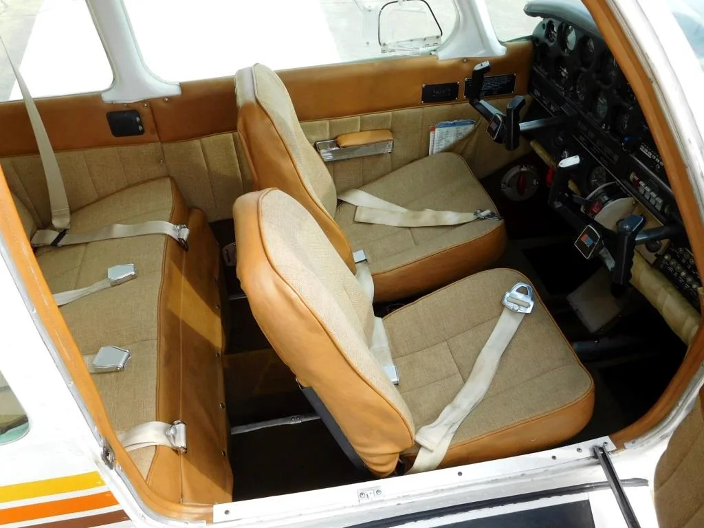 Cabin interior of a 1974 Piper Warrior - N41359 Aircraft.