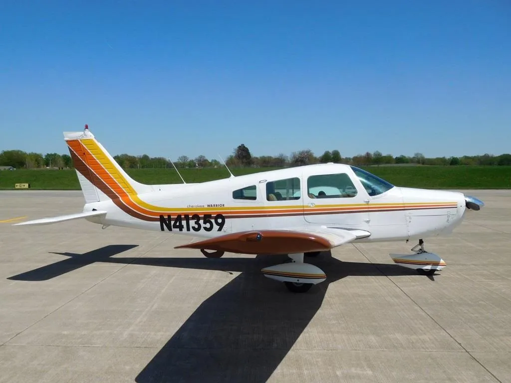 Exterior view of a 1974 Piper Warrior - N41359 Aircraft.