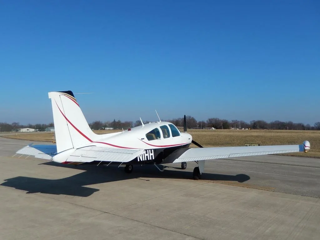 Exterior view of a 1975 Beechcraft F33A - N1HH Aircraft.
