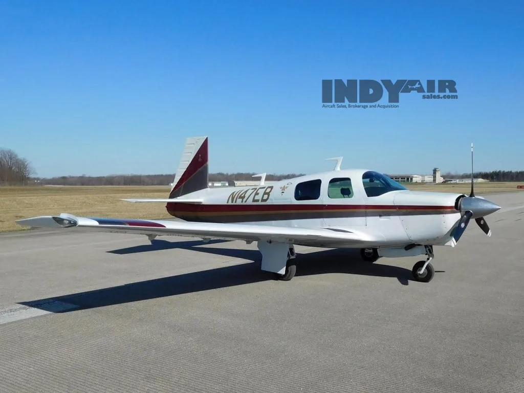 Exterior view of a 1975 Mooney M20C - N147EB Aircraft.