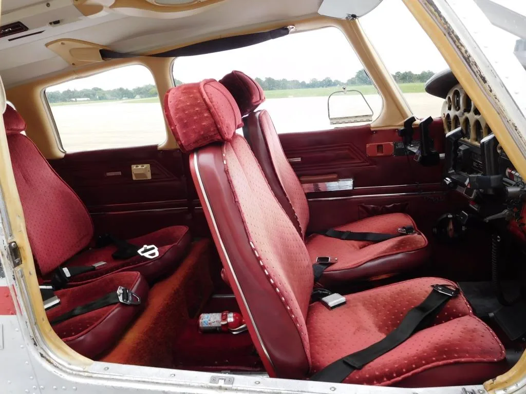 Cabin interior of a 1975 Piper Archer - N1198X Aircraft.
