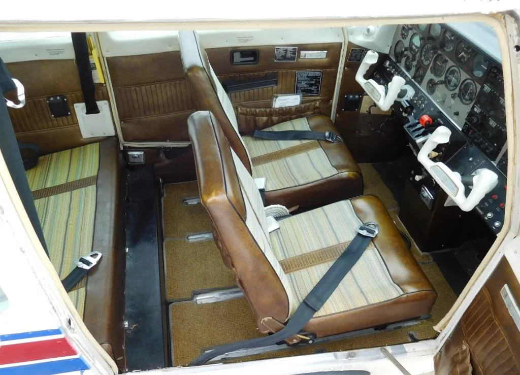 Cabin interior of a 1976 Beechcraft Sundowner -N9281S Aircraft.