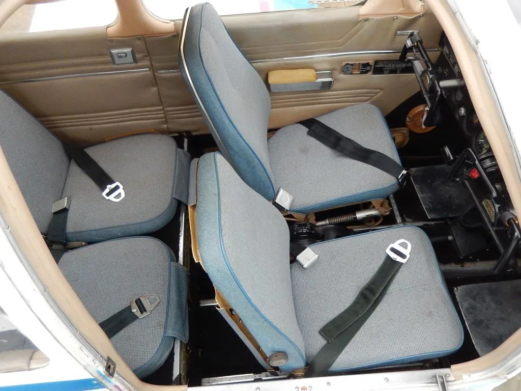 Cabin interior of a 1976 Piper Cherokee 140- N4301X Aircraft.